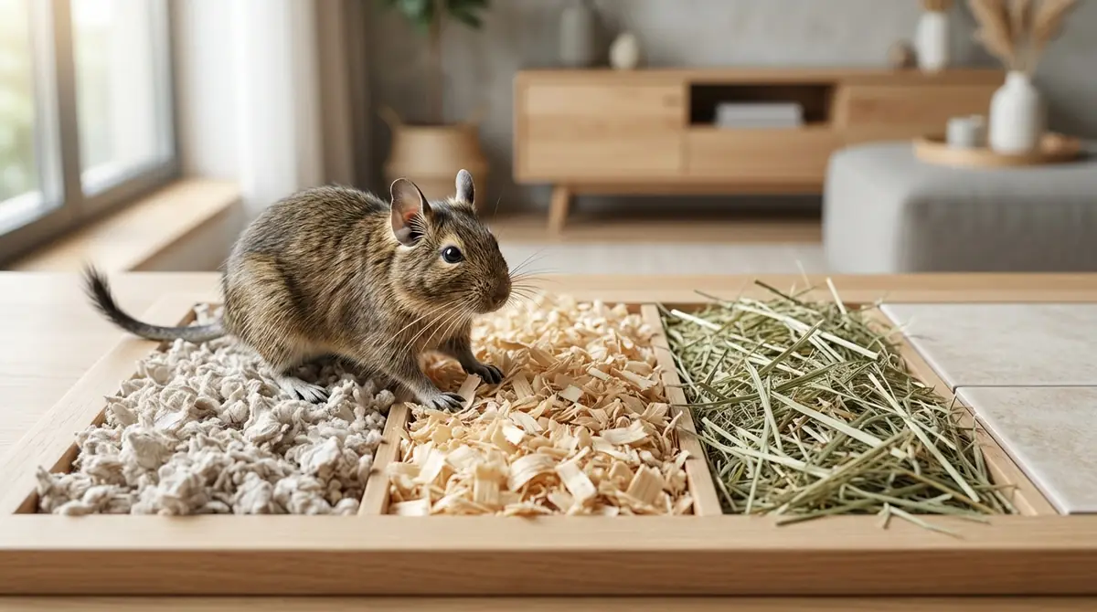 【目的別】あなたに合ったデグーの床材の選び方