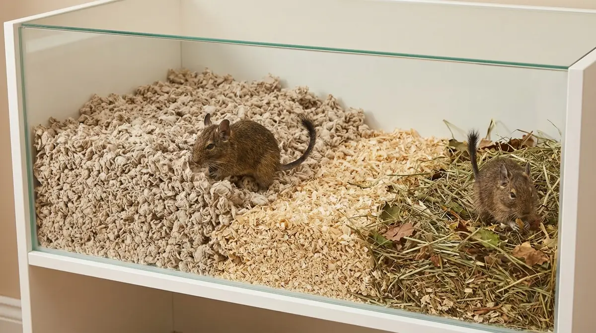 デグーに床材が必要な3つの理由