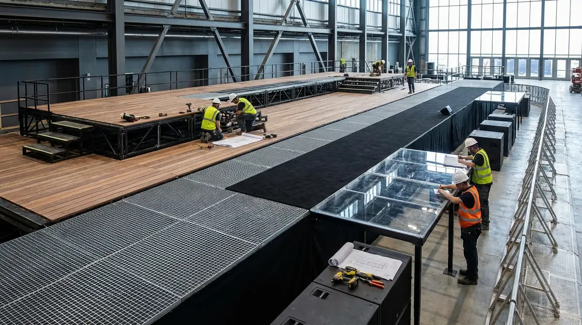 ステージ素材別の特徴と設置時の注意点