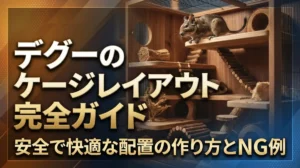 デグーのケージレイアウト完全ガイド｜安全で快適な配置の作り方とNG例
