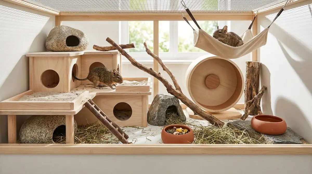 デグーのケージレイアウトに関するよくある質問