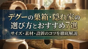 デグーの巣箱・隠れ家の選び方とおすすめ7選｜サイズ・素材・設置のコツを徹底解説