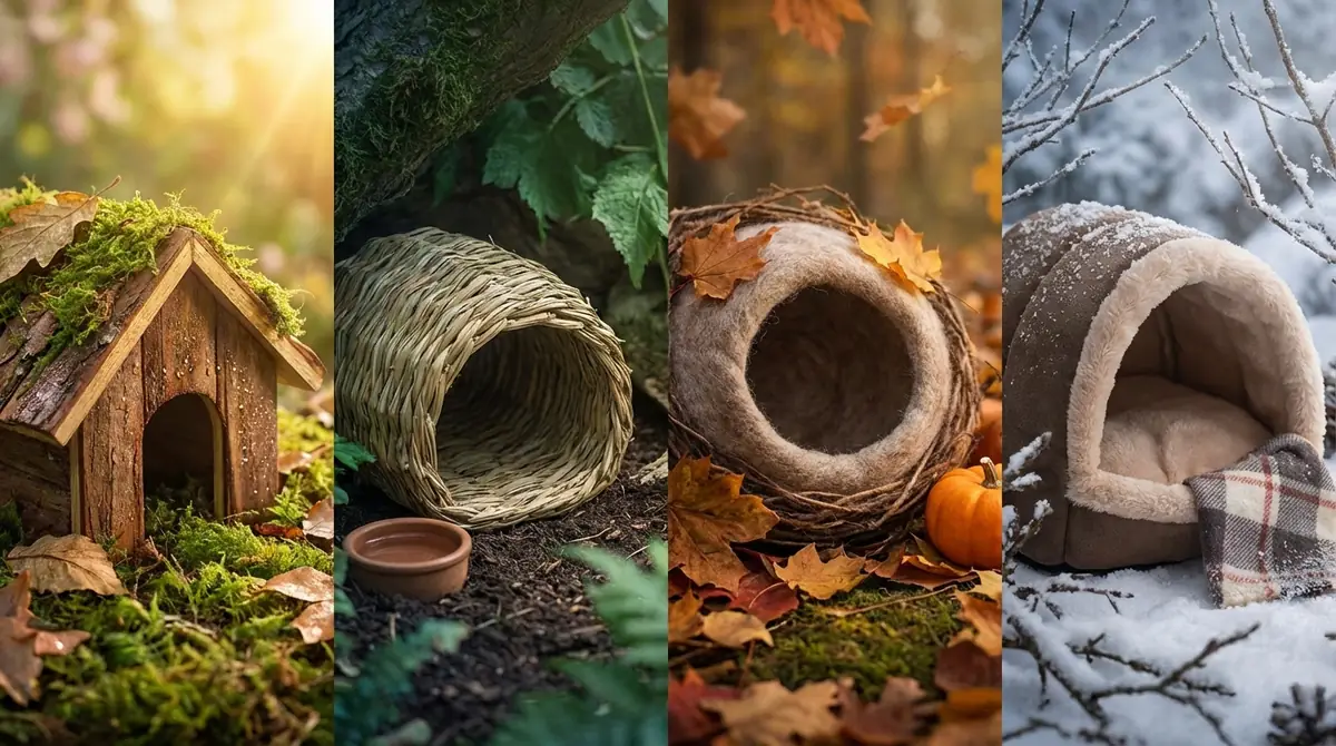 季節別｜デグーの巣箱・隠れ家の使い分け方