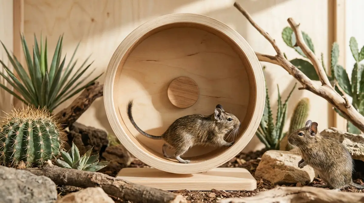 デグーに回し車は必要？運動量と健康リスクから解説