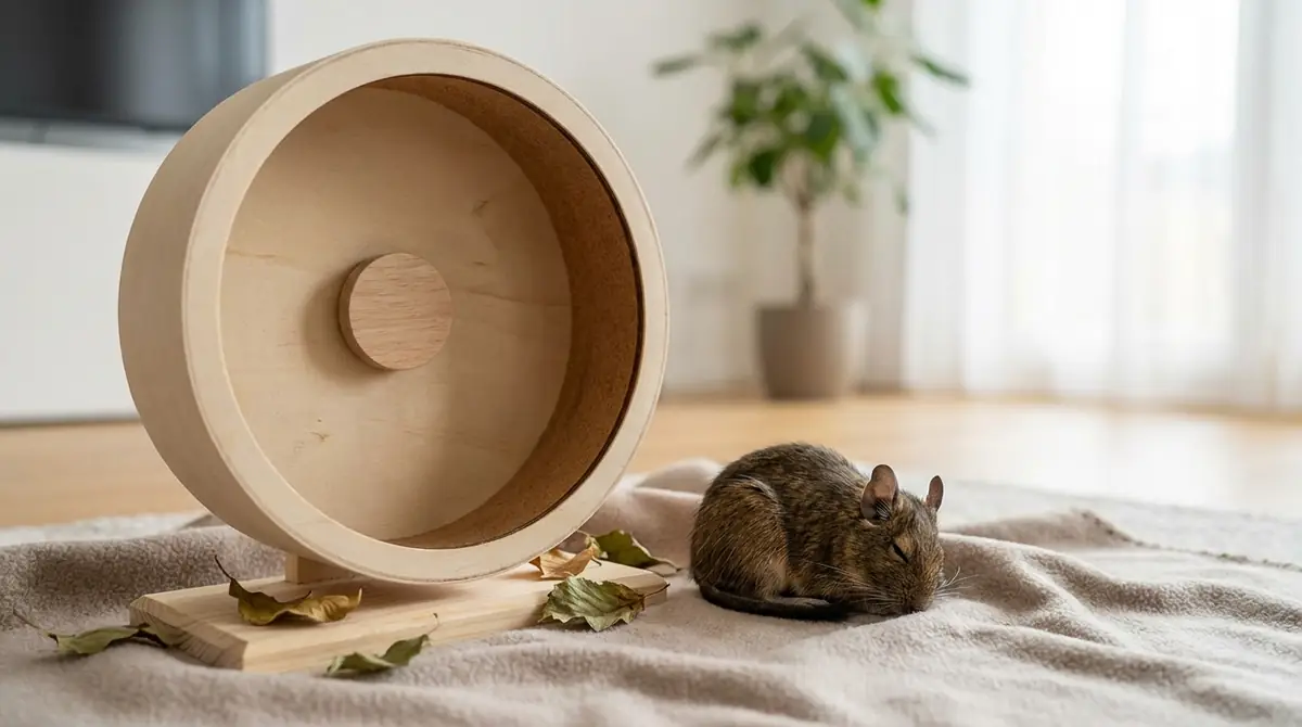 デグーが回し車を使わない時の原因と対処法