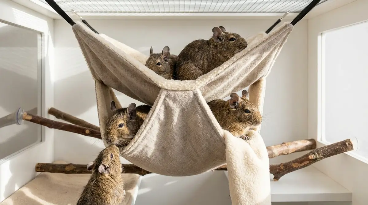 デグーにハンモックは必要？導入する3つのメリット