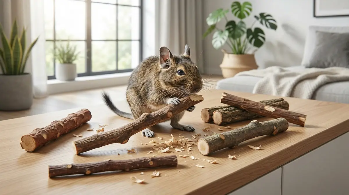 デグーにかじり木が必要な3つの理由