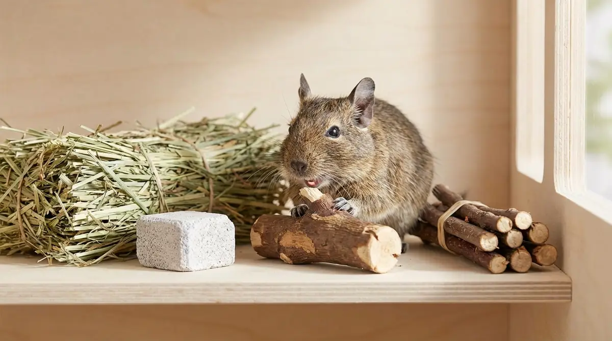 今日からできる｜デグーの歯の伸びすぎを防ぐ4つの予防策