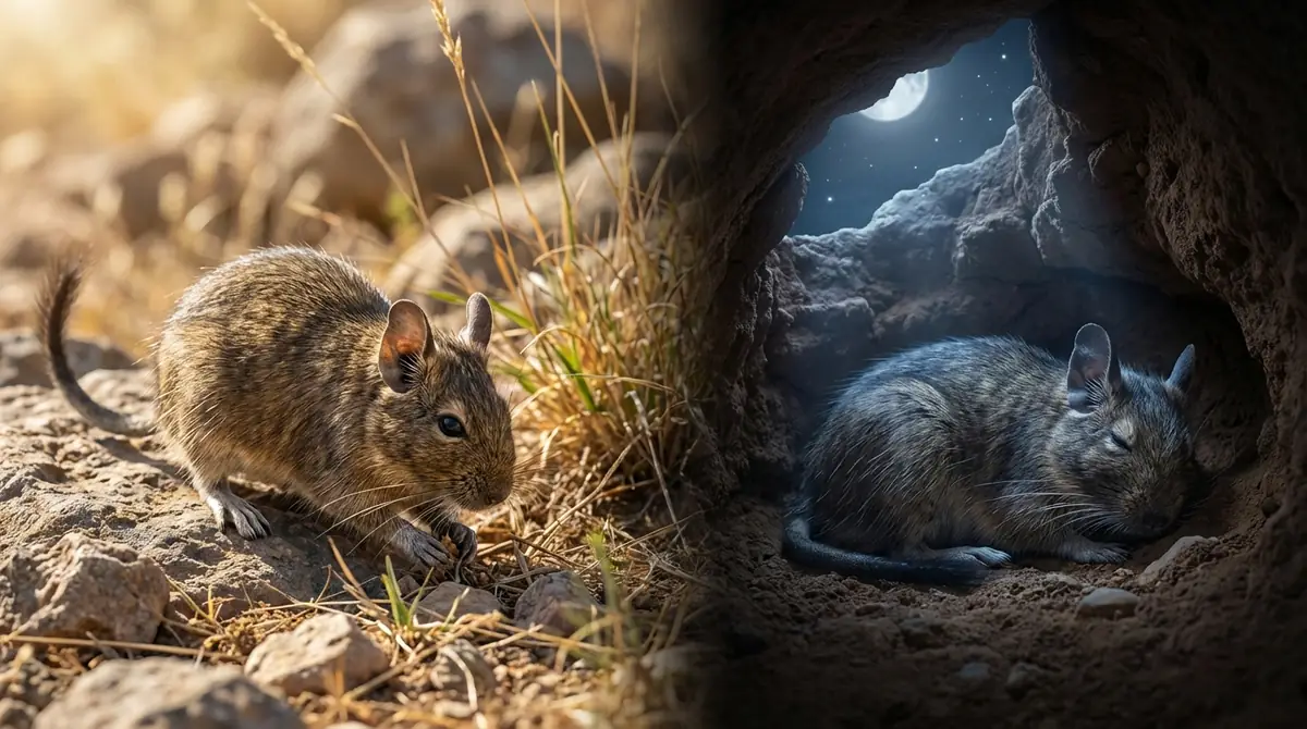デグーは夜行性？昼行性？活動リズムの基本を知ろう