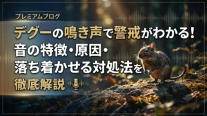 デグーの鳴き声で警戒がわかる！音の特徴・原因・落ち着かせる対処法を徹底解説