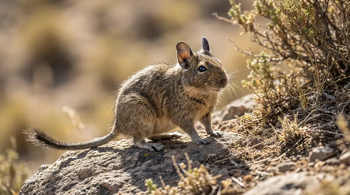 鳴き声だけじゃない!警戒中のデグーに見られる体のサイン