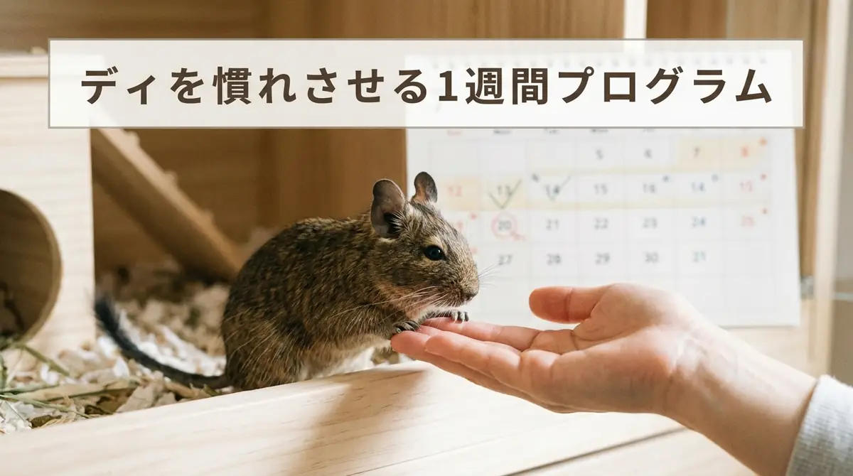 デグーを慣れさせる1週間プログラム