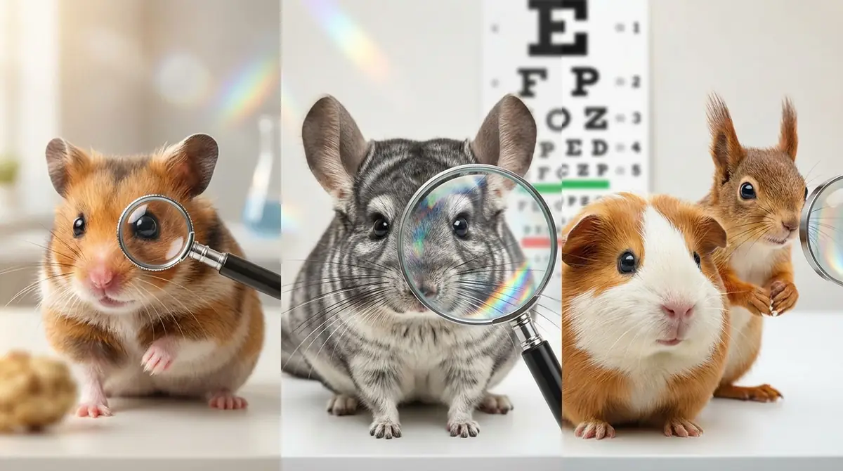 他のげっ歯類との視力比較|ハムスター・チンチラとの違い
