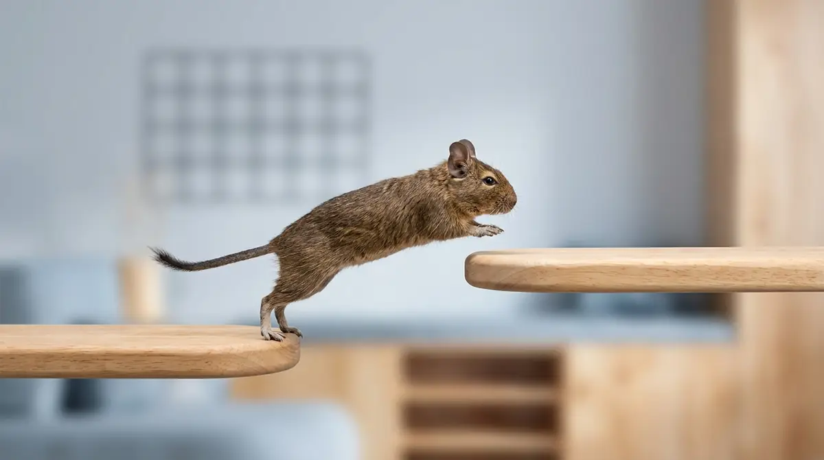 デグーのジャンプ力はどのくらい?高さ・距離の目安