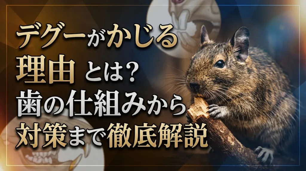 デグーがかじる理由とは？歯の仕組みから対策まで徹底解説