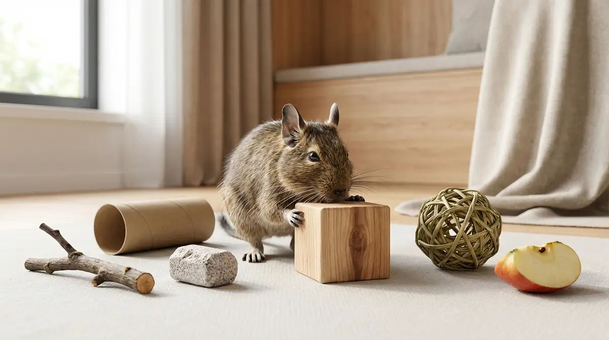 デグーがかじる5つの理由を正しく理解しよう