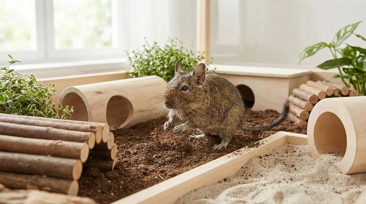 デグーの穴掘り欲求を満たす環境づくり【実践ガイド】