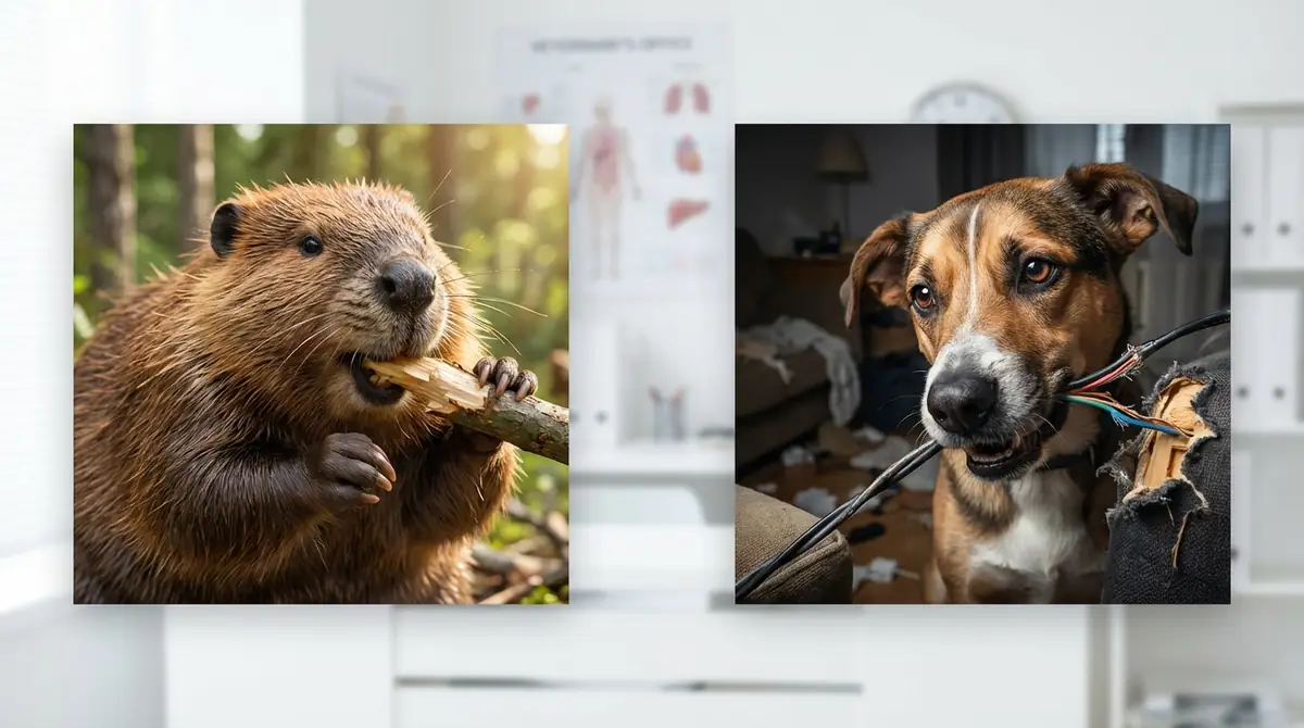 正常なかじりと異常なかじりの見分け方