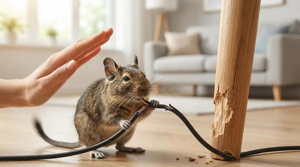 デグーのかじり癖で絶対やってはいけない3つのNG対応