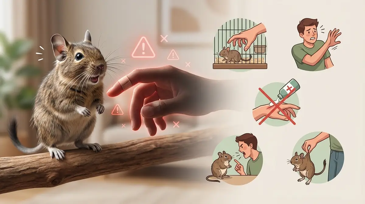 デグーに噛まれたときにやってはいけないNG対応5選