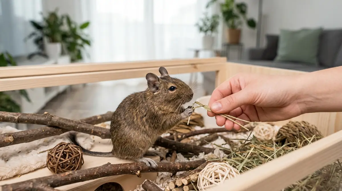 デグーのストレス行動を改善する5ステップ