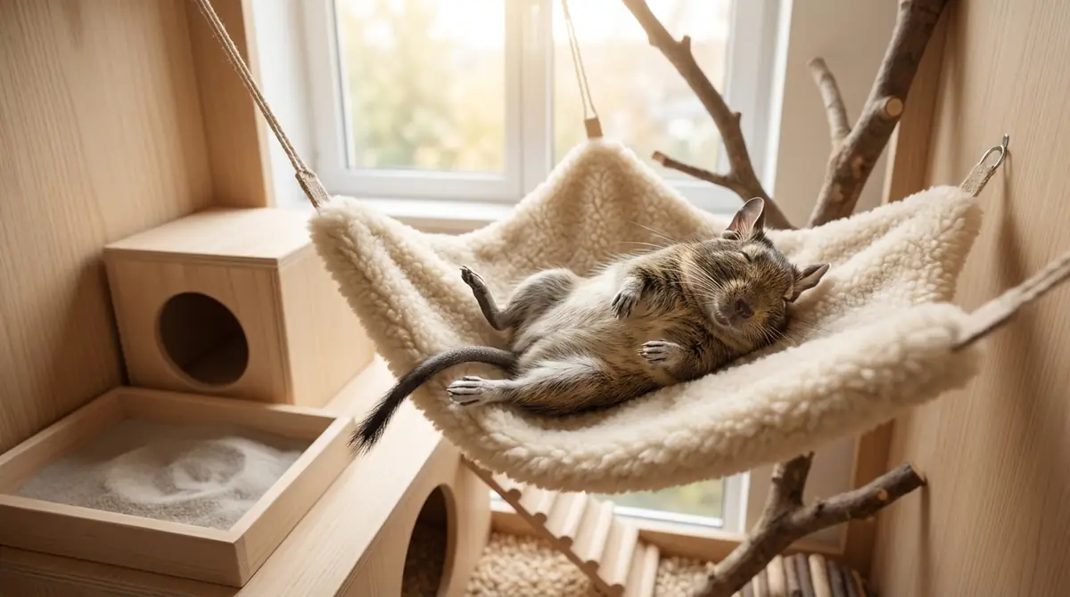 デグーが仰向けで寝やすい環境づくりのポイント