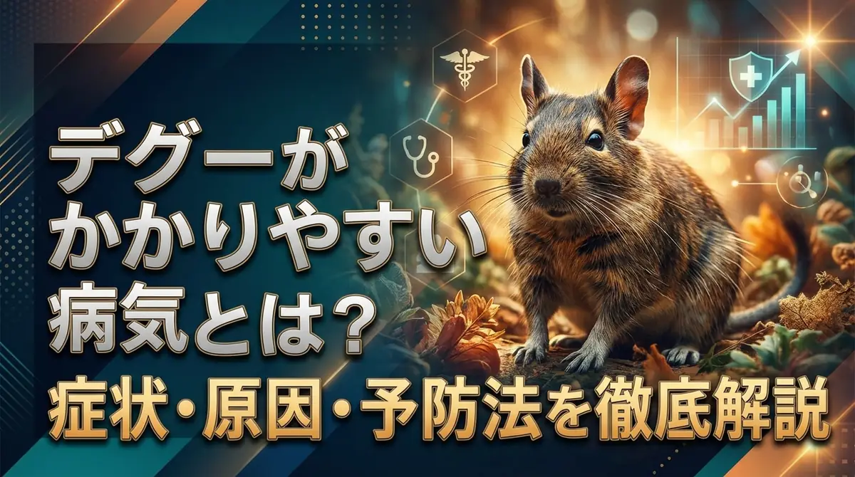 デグーがかかりやすい病気とは？症状・原因・予防法を徹底解説