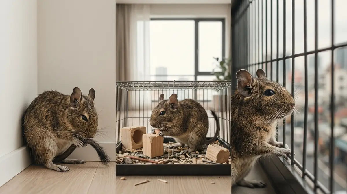 デグーがストレス行動を起こす5つの原因