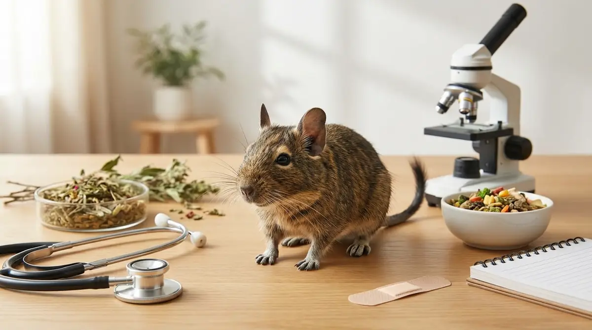 デグーがかかりやすい病気7選|症状・原因・予防法を詳しく解説