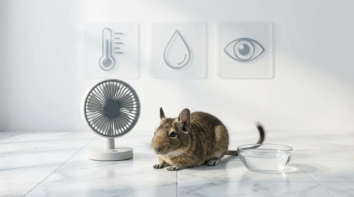 デグーの熱中症の症状【段階別チェックリスト】