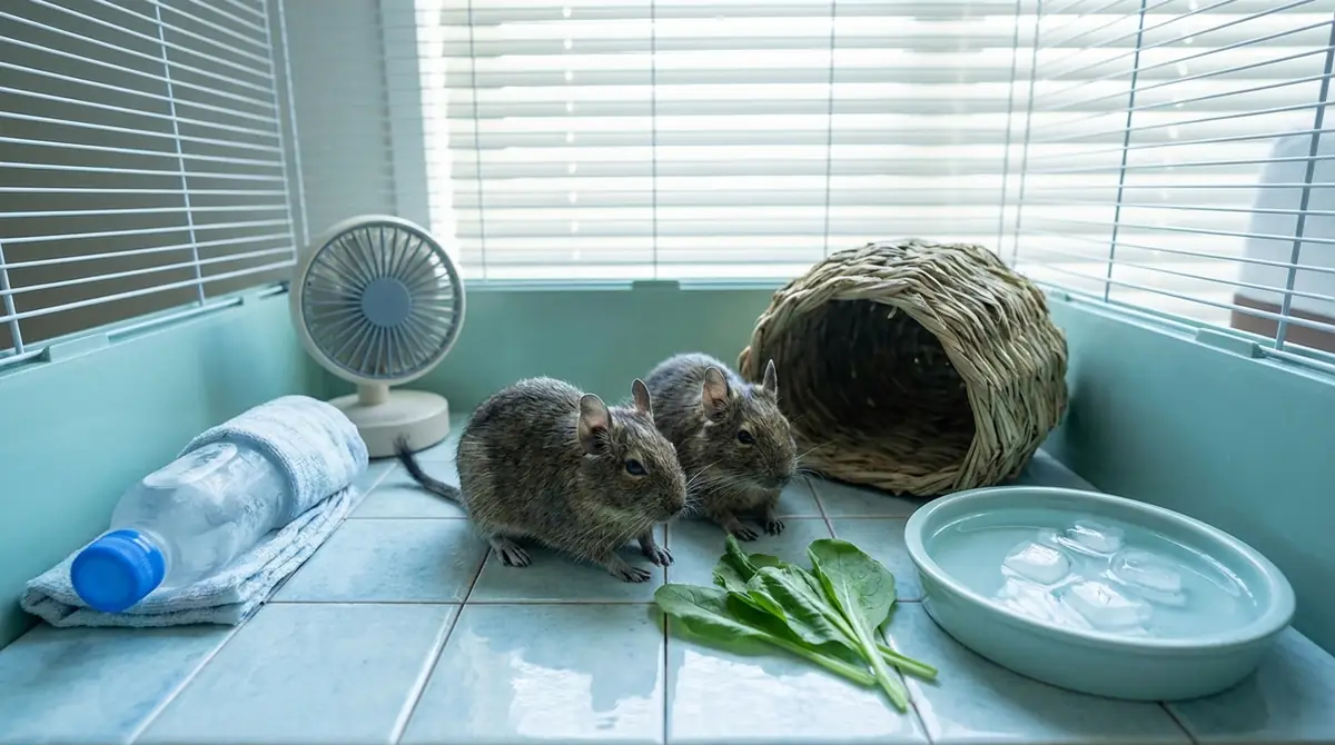 デグーの熱中症を予防する暑さ対策7選