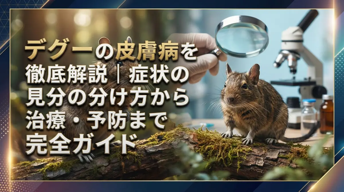 デグーの皮膚病を徹底解説|症状の見分け方から治療・予防まで完全ガイド