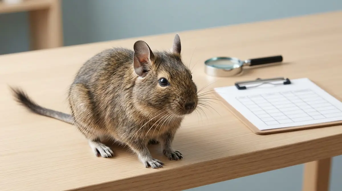 【症状別チェックリスト】デグーの皮膚病を見分ける方法