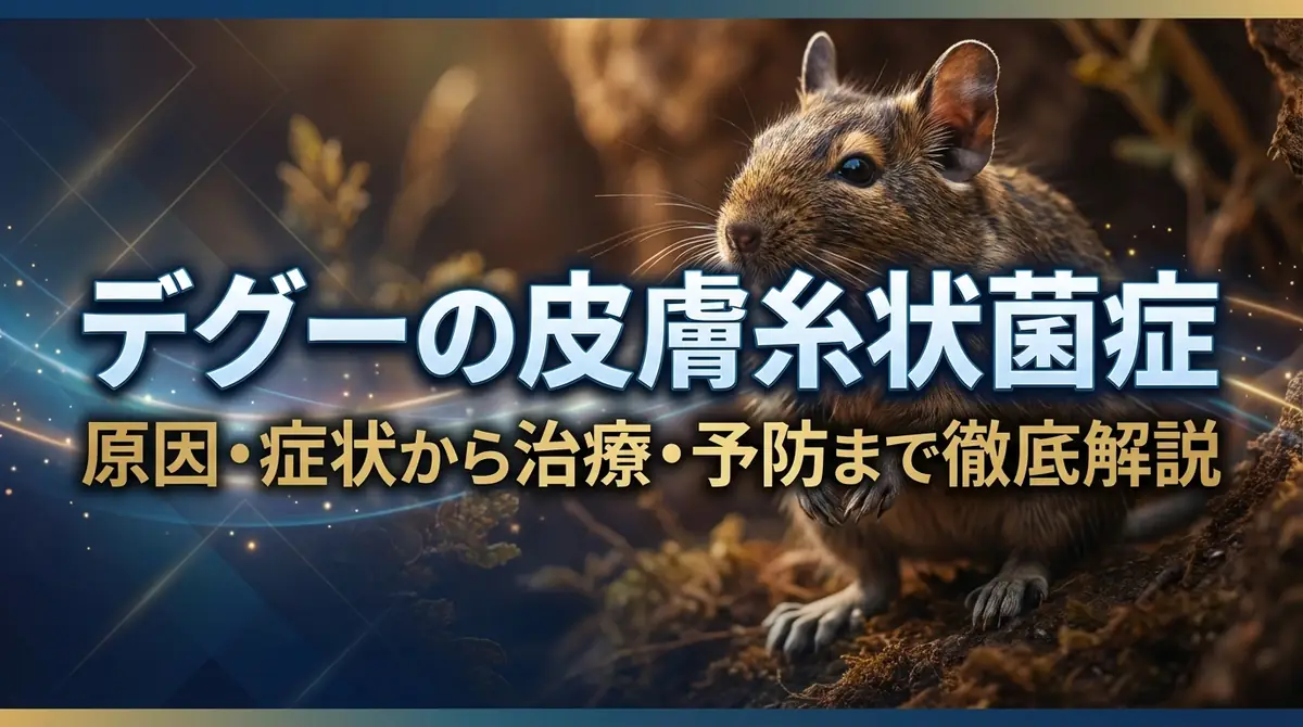デグーの皮膚糸状菌症｜原因・症状から治療・予防まで徹底解説