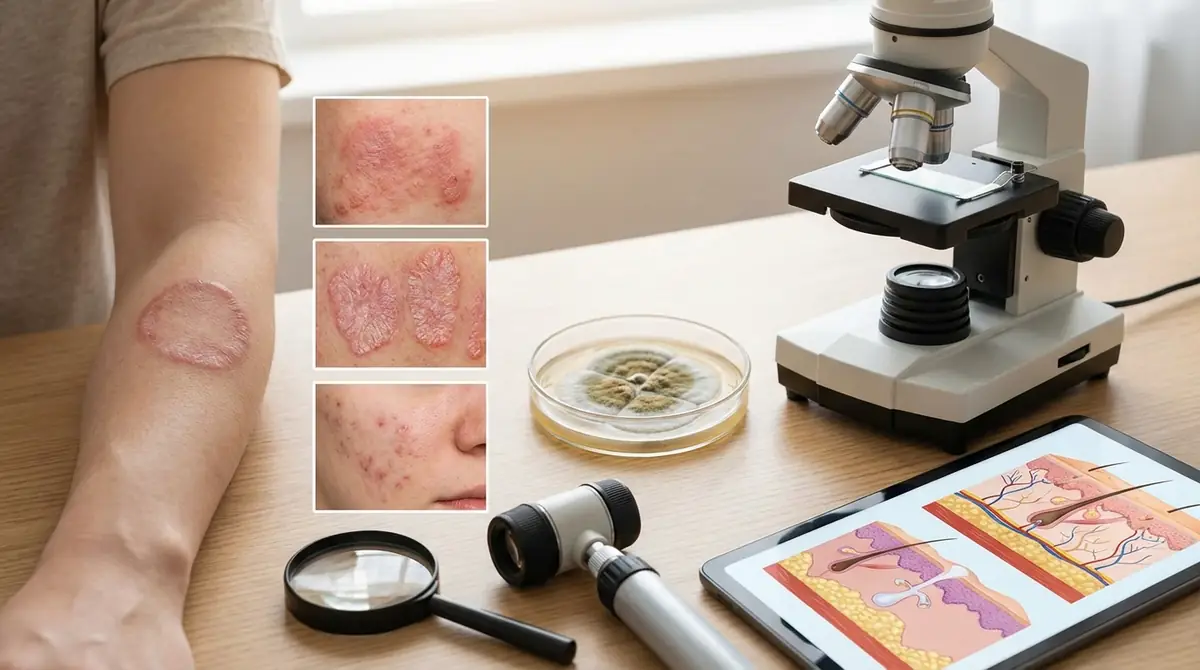 皮膚糸状菌症の症状と他の皮膚病との見分け方