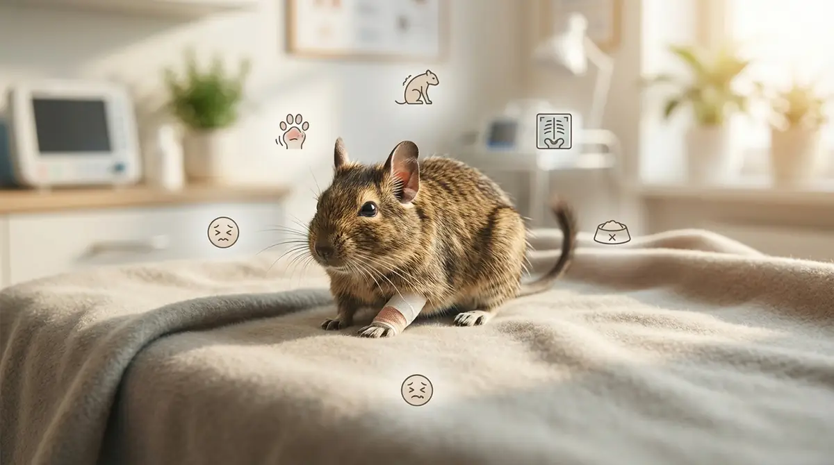 【緊急チェック】デグーの骨折で見られる5つの症状