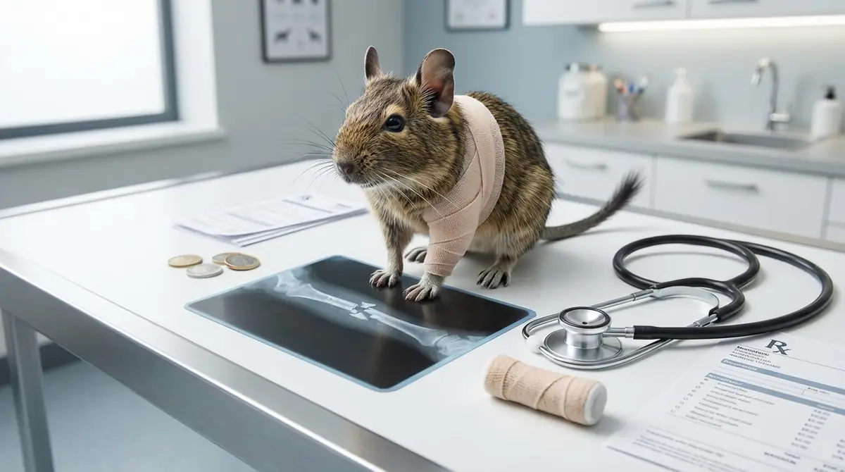 デグーの骨折治療の流れと費用相場