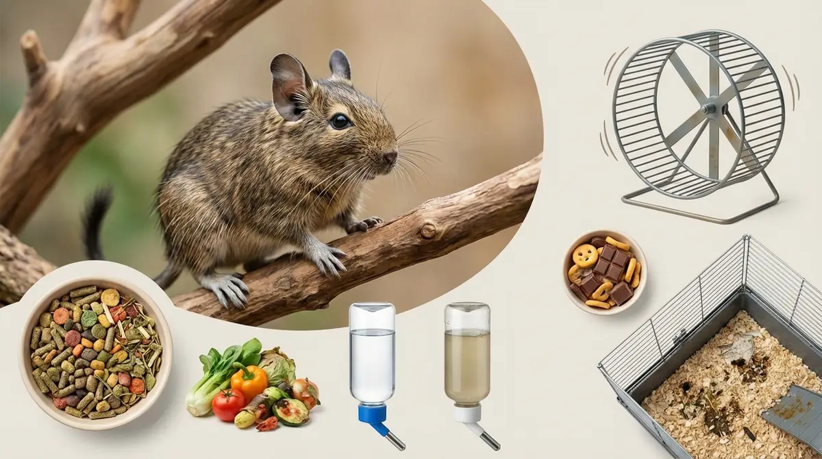 デグーの下痢を引き起こす7つの原因を徹底解説