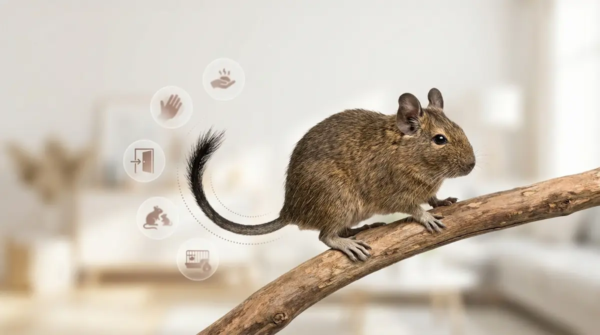 デグーのしっぽが切れる5つの原因