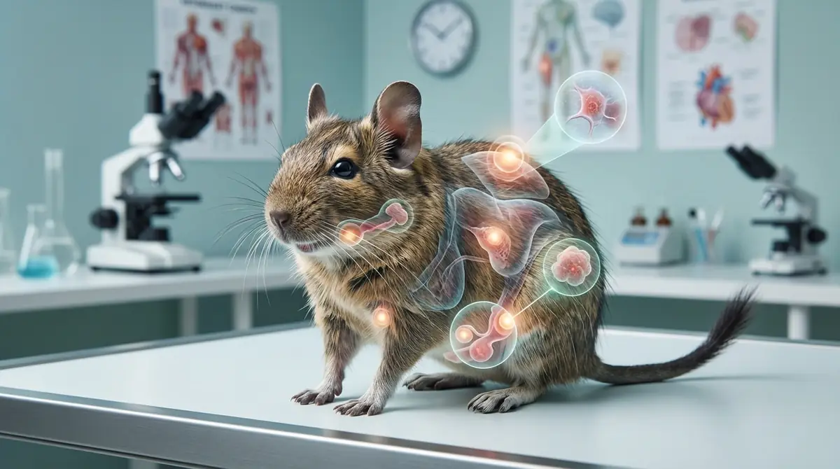 デグーにできる腫瘍の種類と発生しやすい部位