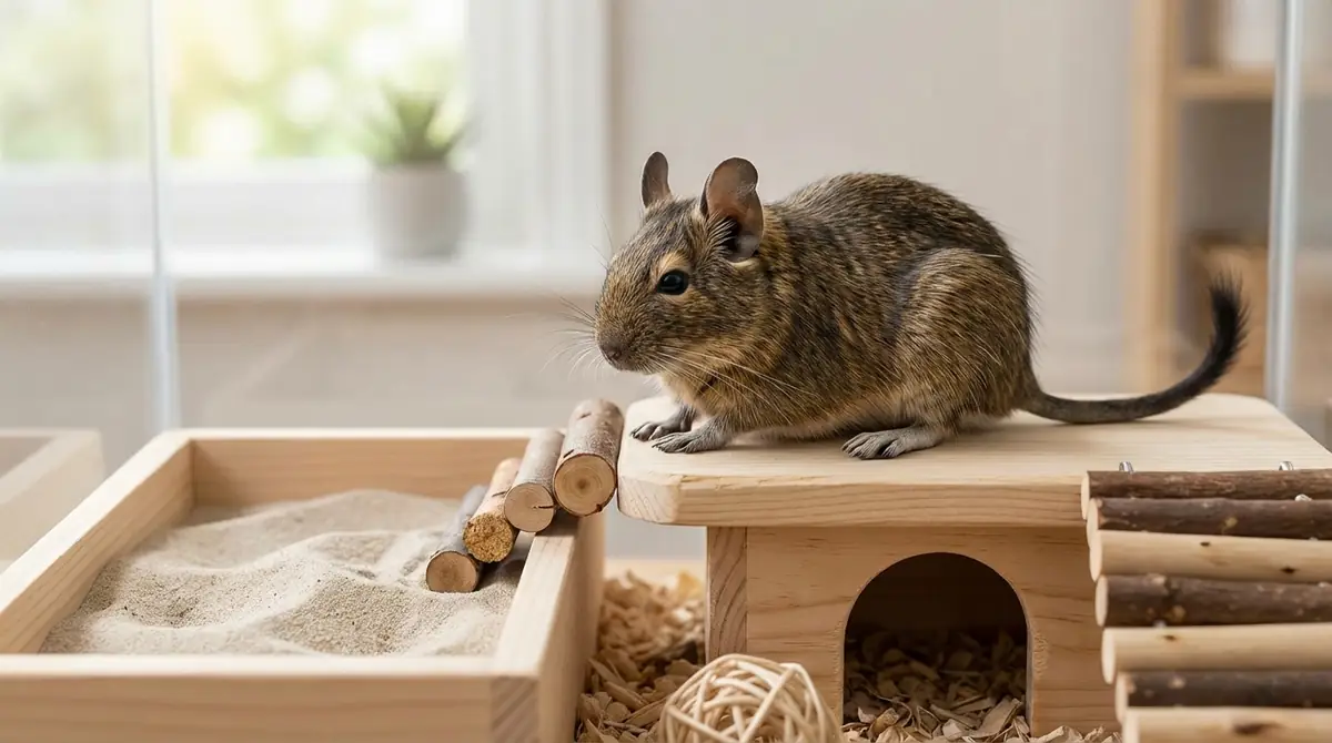 デグーの自咬症を再発させないための予防策