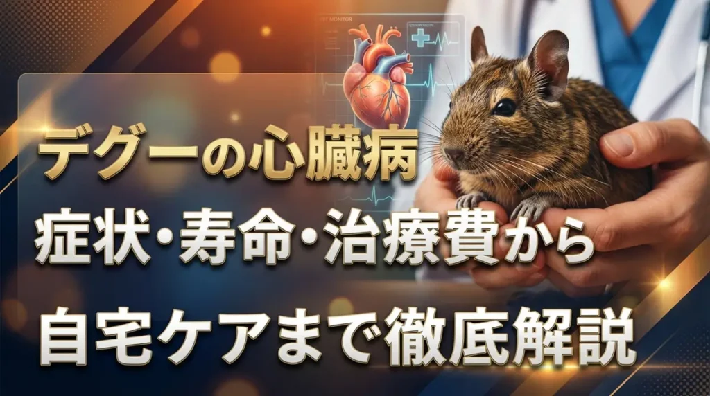 デグーの心臓病｜症状・寿命・治療費から自宅ケアまで徹底解説