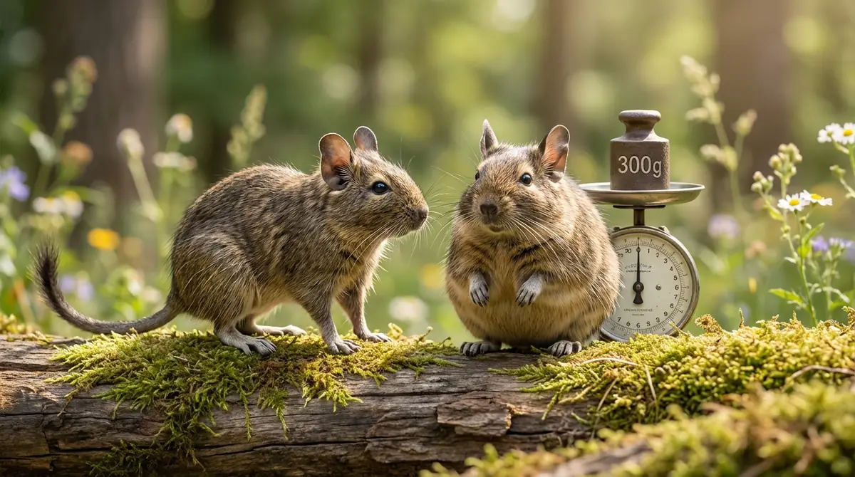 【結論】デグーは体重300gを超えたら肥満の可能性あり