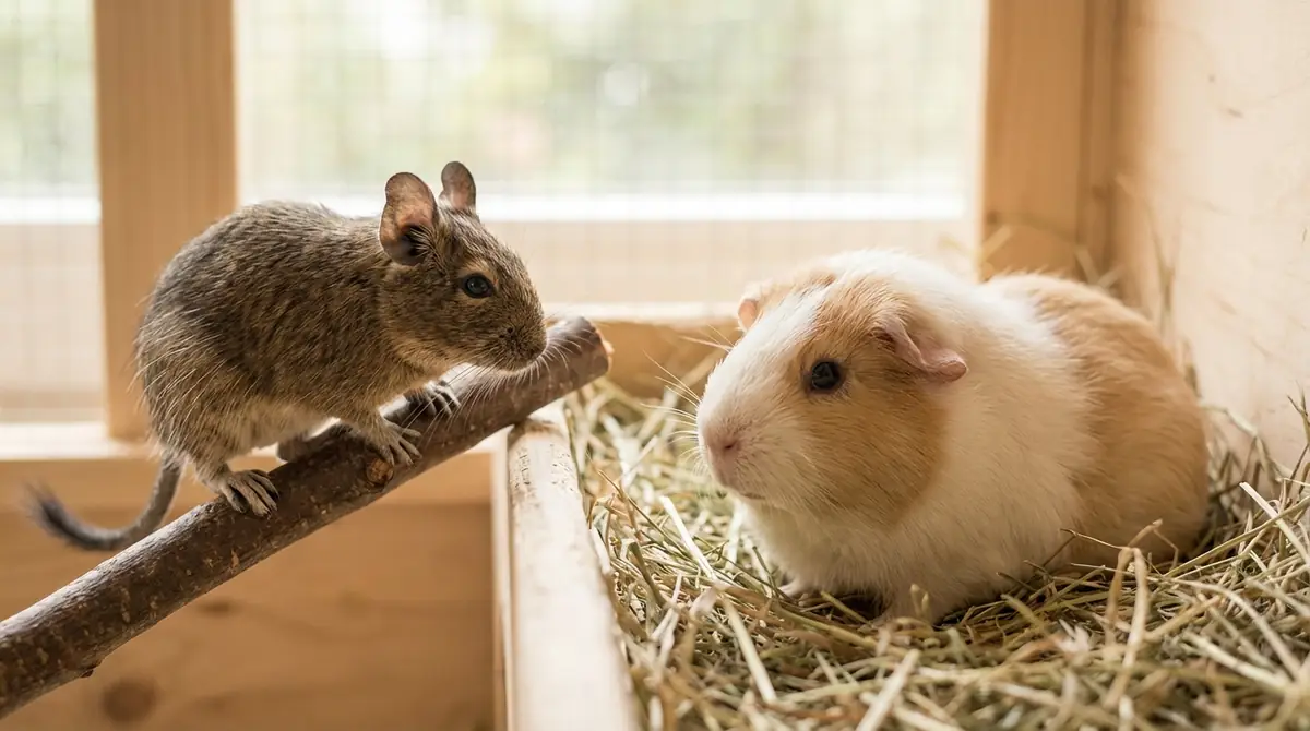デグーとモルモットの性格・なつきやすさの違い