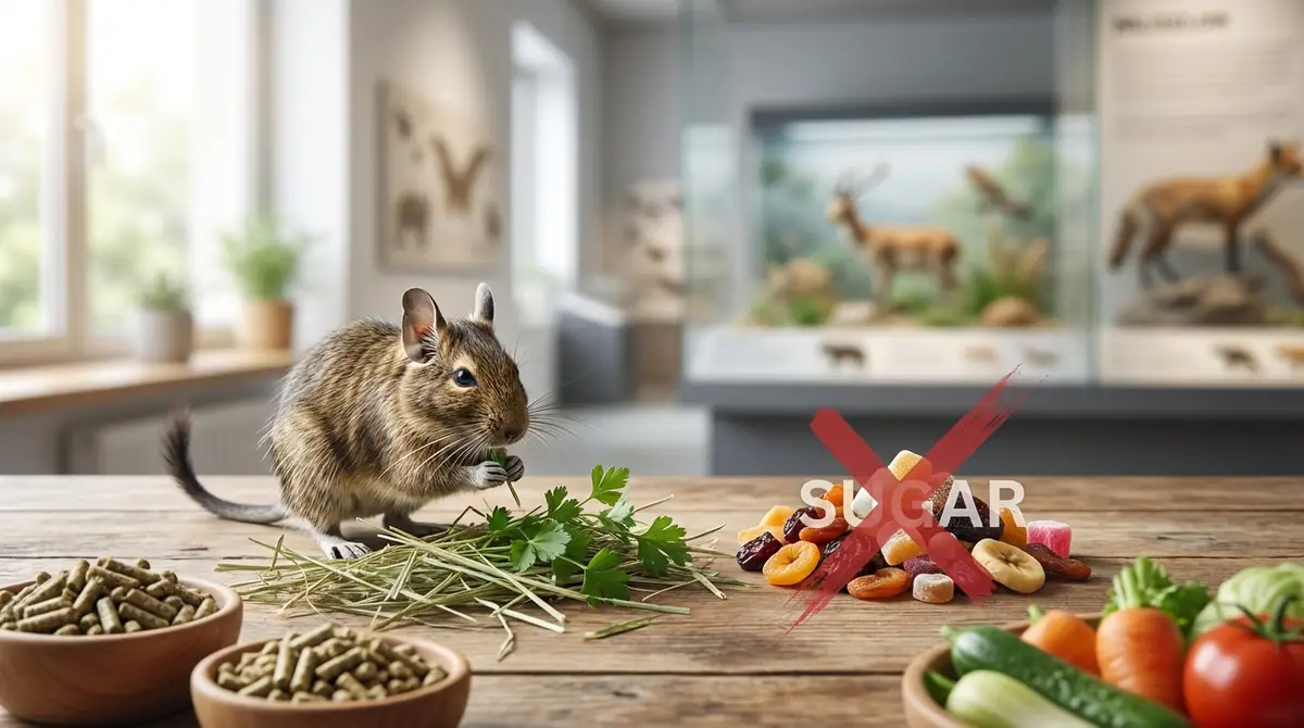 食事・エサの違い｜デグーは糖質制限が必須