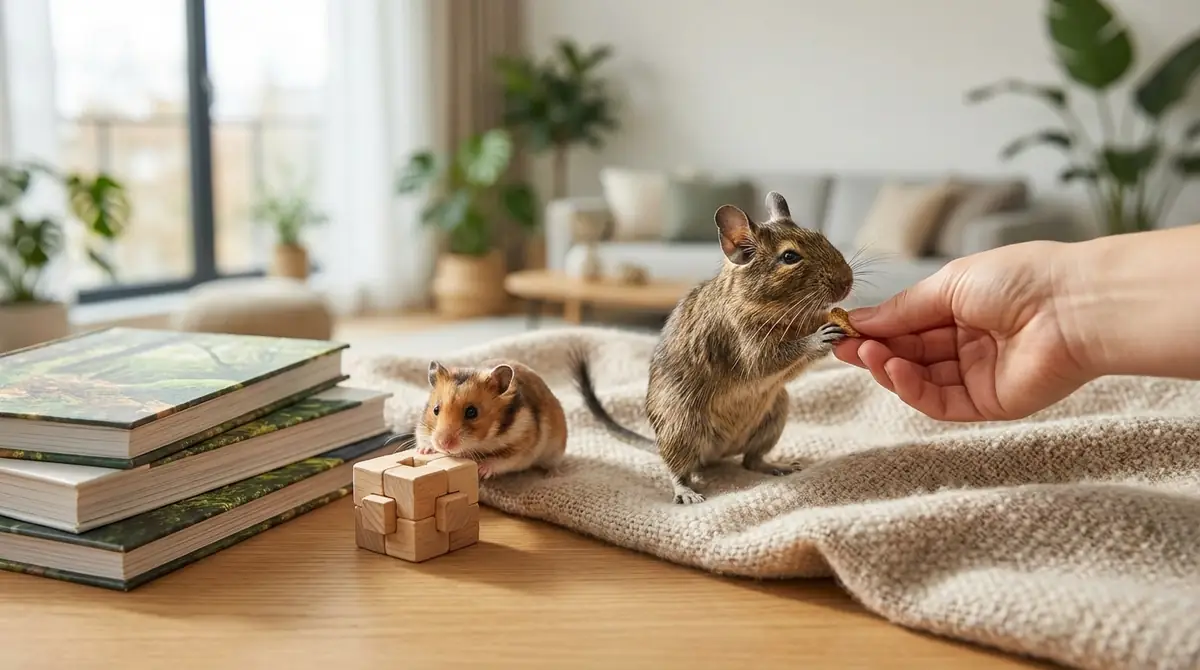 性格・知能の違い｜デグーとハムスターでなつきやすいのはどっち？