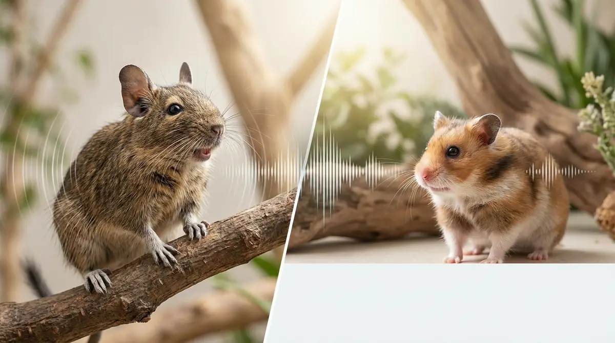 鳴き声の違い｜デグーとハムスターのコミュニケーション方法