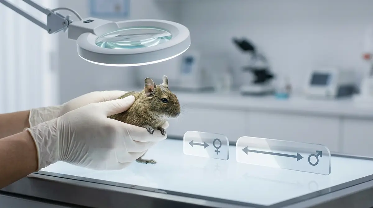 デグーの性別は「肛門と生殖器の距離」で見分ける