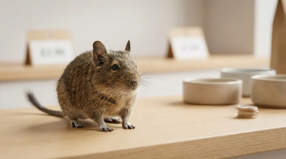 デグーの生体価格と購入先別の相場