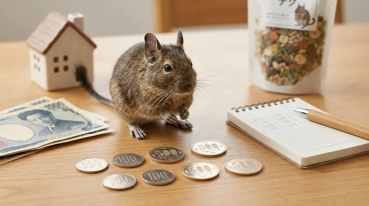【結論】デグーの月々費用は3,000〜8,000円が目安